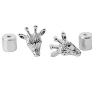 Mini Studs - Giraffe, rhodium