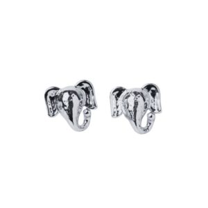 Mini Studs - Elephant, rhodium